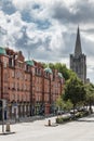 Facades in Patrick street leading to Saint Patrick Cathedral, Du Royalty Free Stock Photo